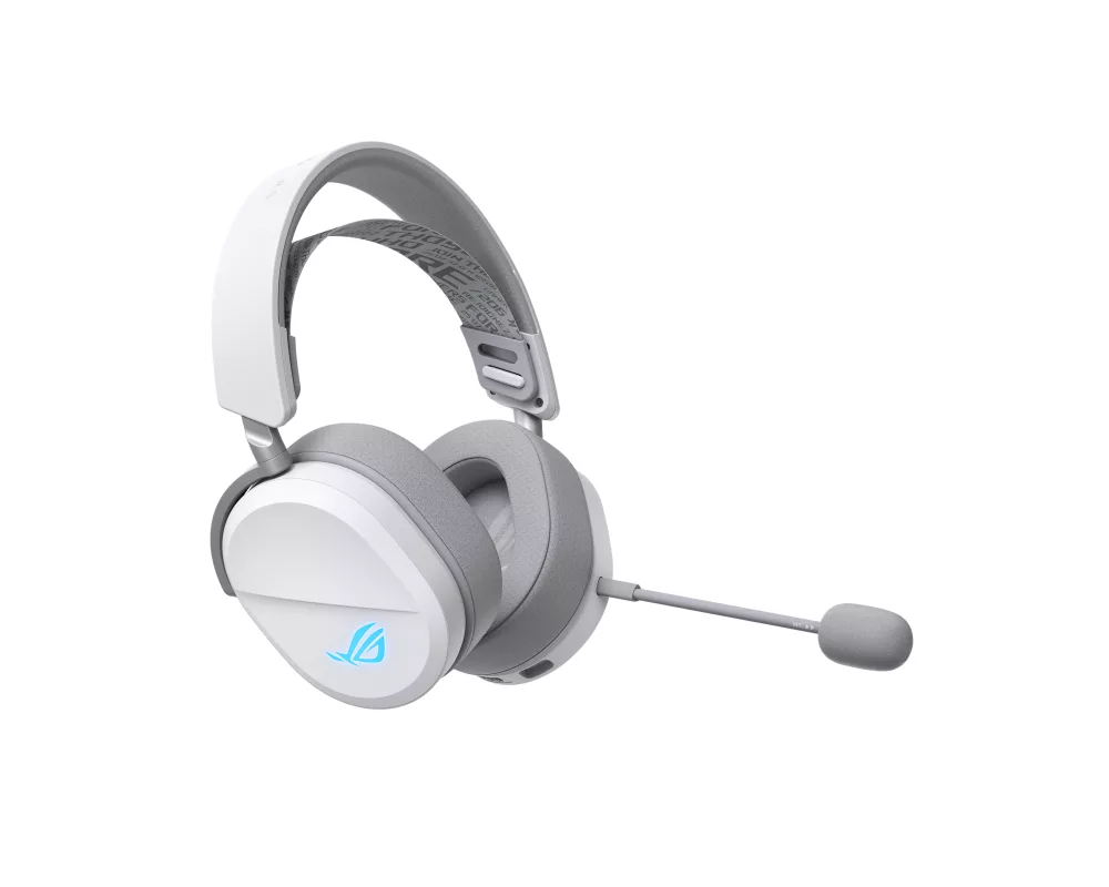 Слушалки Геймърски безжични слушалки ASUS ROG Pelta White - USB-C, Aura Sync RGB 2