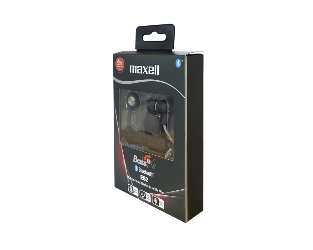 Слушалки с микрофон тапи блутут B13-EB2 BASS 13 черни MAXELL 4