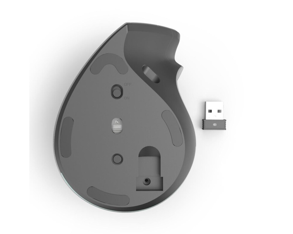 Мишка HAMA Безжична Ергономична вертикална мишка "EMW-700", мулти-устройство, антрацит 13