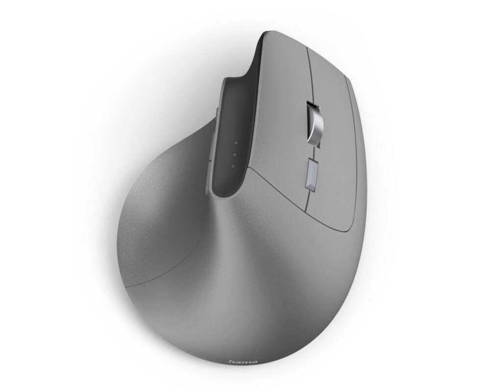 Мишка HAMA Безжична Ергономична вертикална мишка "EMW-700", мулти-устройство, антрацит 9