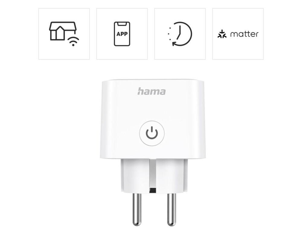 Умен контакт HAMA Смарт мини контакт, Wi-Fi, Гласов контрол, 3680 W 14