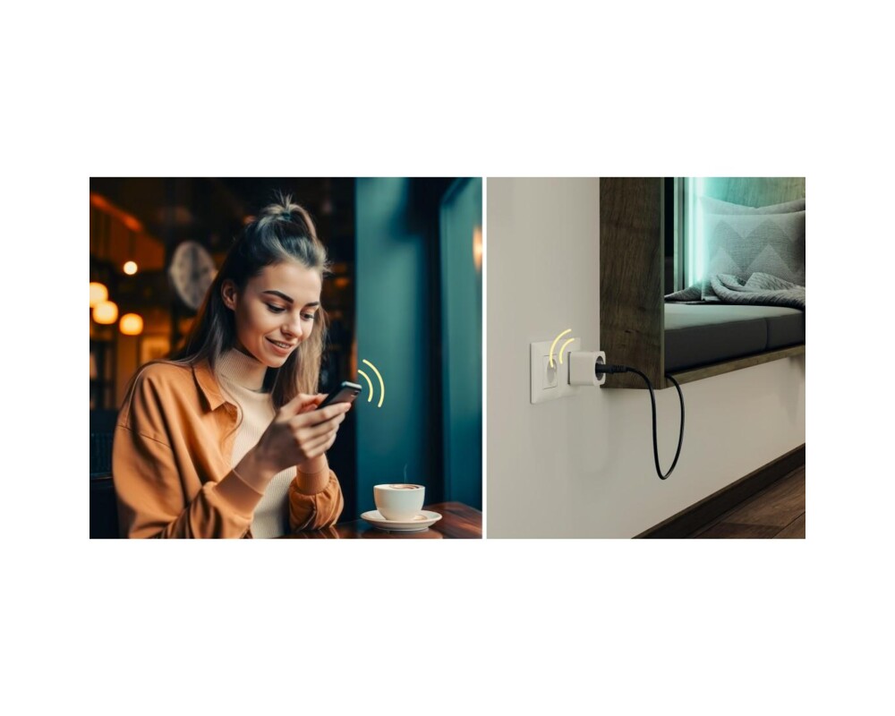 Умен контакт HAMA Смарт мини контакт, Wi-Fi, Гласов контрол, 3680 W 12