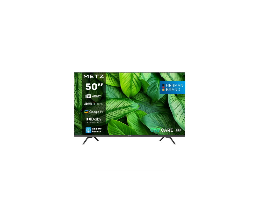 Телевизор METZ Телевизор 50" UHD LED SMART TV, 4K Ultra HD, Google TV, Frameless 4