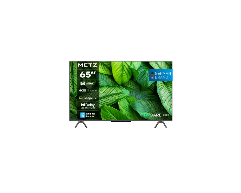 Телевизор METZ Телевизор 65" UHD LED SMART TV, 4K, Google TV, Frameless 3