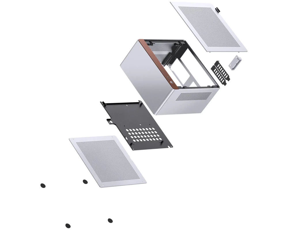 Кутия Jonsbo NV10 Mini ITX - Silver 9