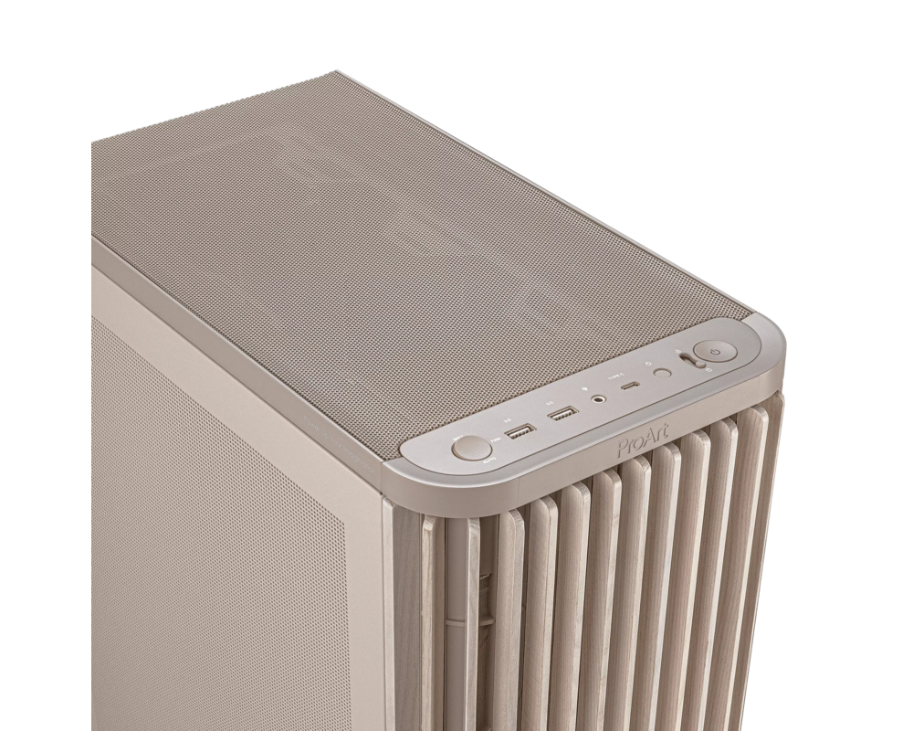 Кутия ASUS ProArt PA401 Wood Edition Beige - Mesh Panel 5