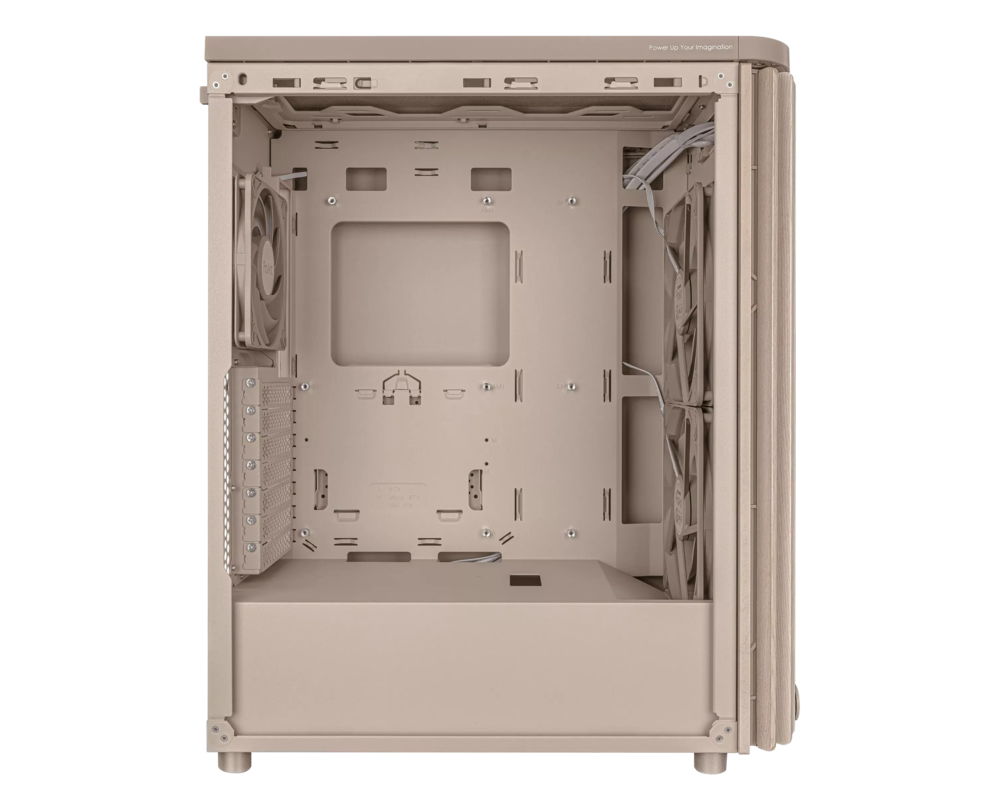 Кутия ASUS ProArt PA401 Wood Edition Beige - Mesh Panel 7