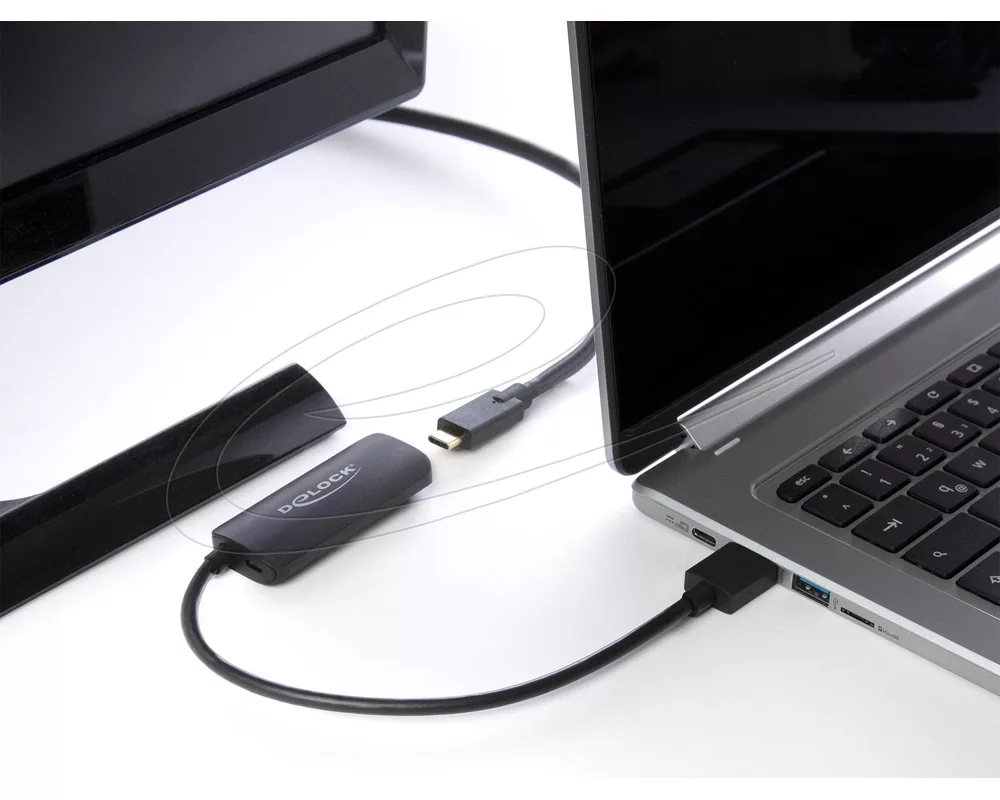 Адаптери Delock адаптер HDMI-A мъжко към USB Type-C™ женско (DP Alt Mode) 4K 60 Hz 3