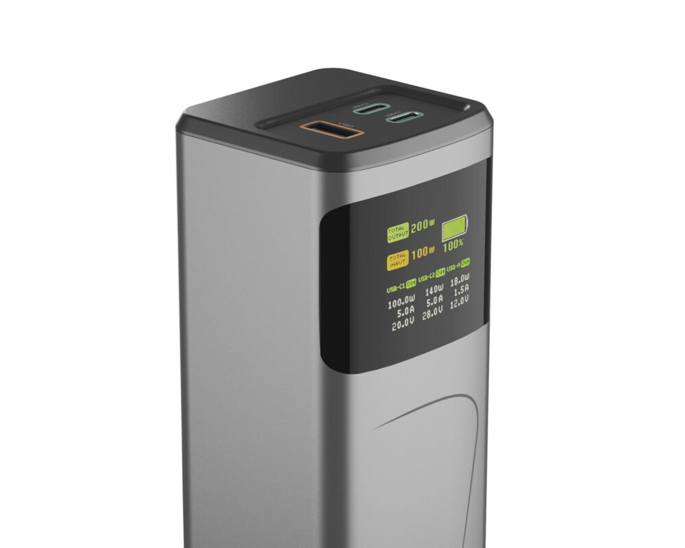 Външна батерия HAMA Външна батерия „High Power“, 200 W, 24000 mAh, 2x USB-C, USB-A, бързо зареждане 18