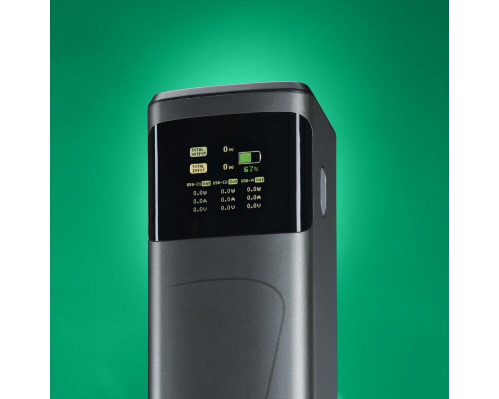 Външна батерия HAMA Външна батерия „High Power“, 200 W, 24000 mAh, 2x USB-C, USB-A, бързо зареждане 4