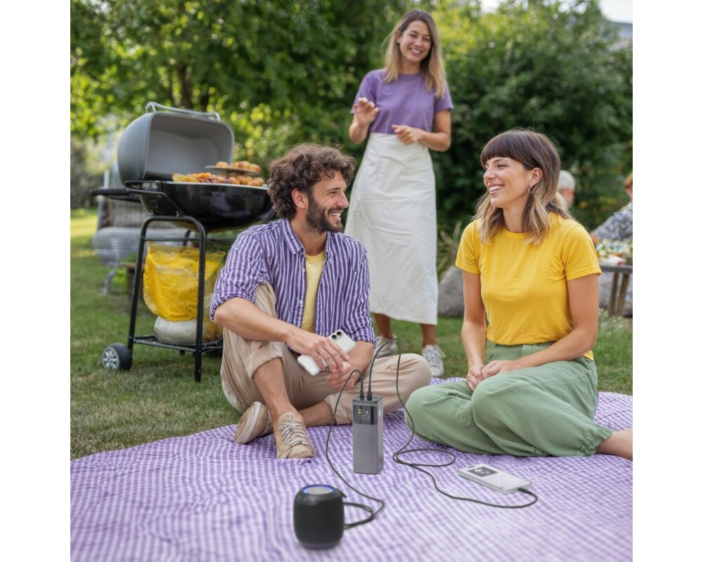 Външна батерия HAMA Външна батерия „High Power“, 200 W, 24000 mAh, 2x USB-C, USB-A, бързо зареждане 9