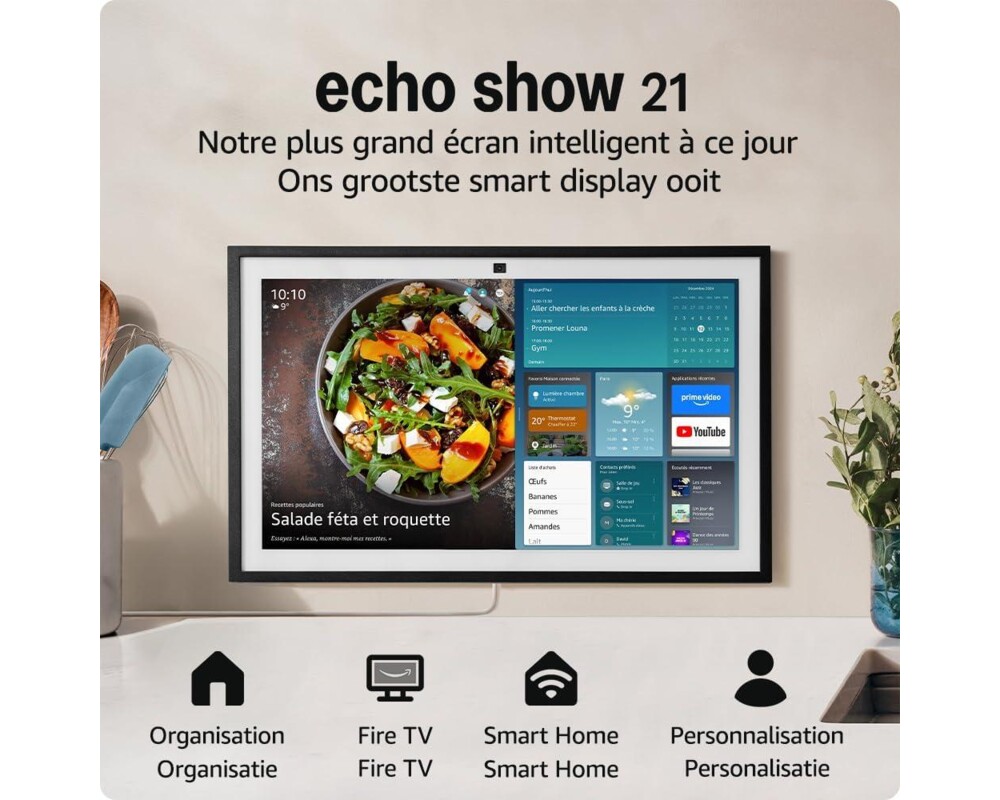 Тонколони Amazon Echo Show 21 Smart display 21" FHD + Fire TV , Alexa, дисплей за визуализация 2