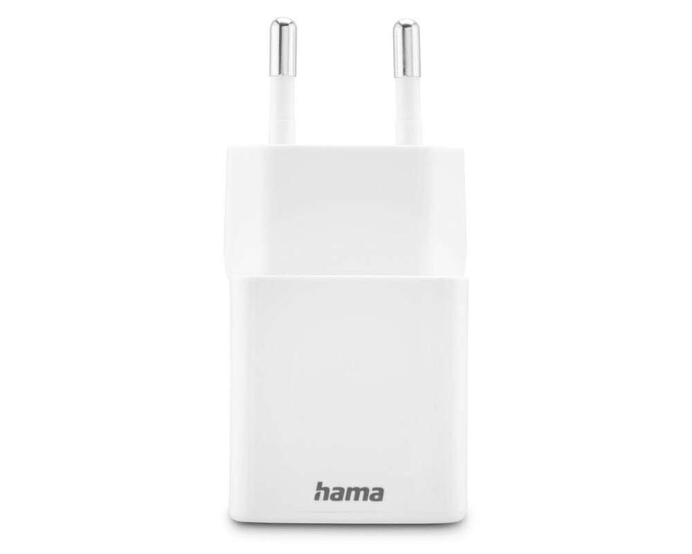 Зарядно HAMA Бързо мини  1x USB-C, 1x USB-A, PD, 20 W, бяло 17
