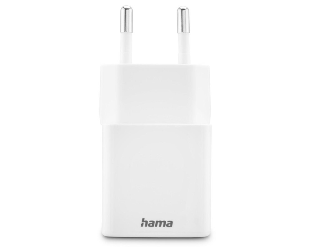 Зарядно HAMA Бързо мини  1x USB-C, 1x USB-A, PD, 20 W, бяло 4