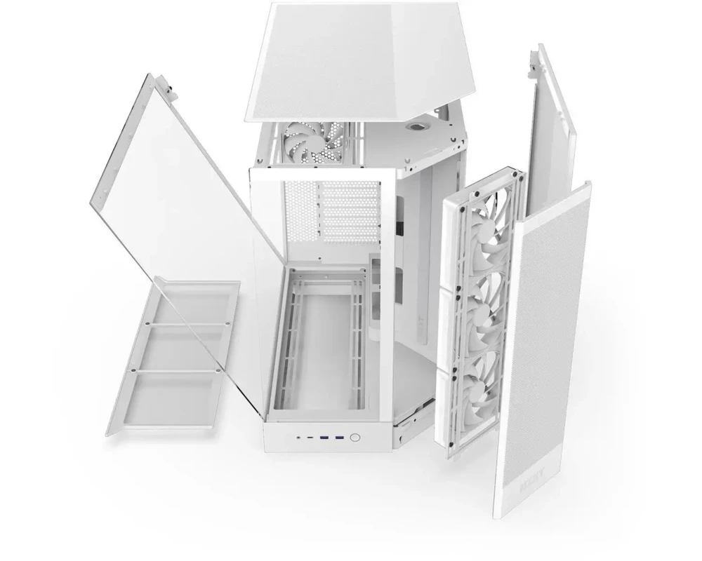 Кутия NZXT H9 Flow Dual-Chamber - White 8
