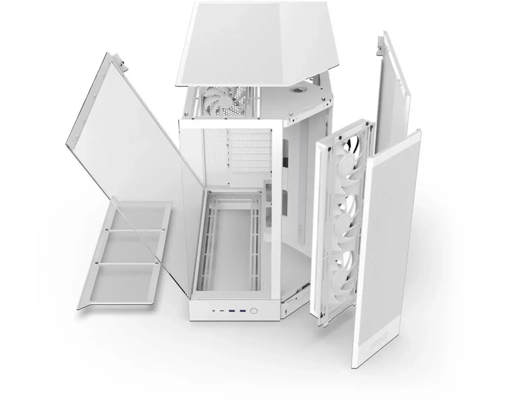 Кутия NZXT H9 Flow RGB Dual-Chamber - White 7