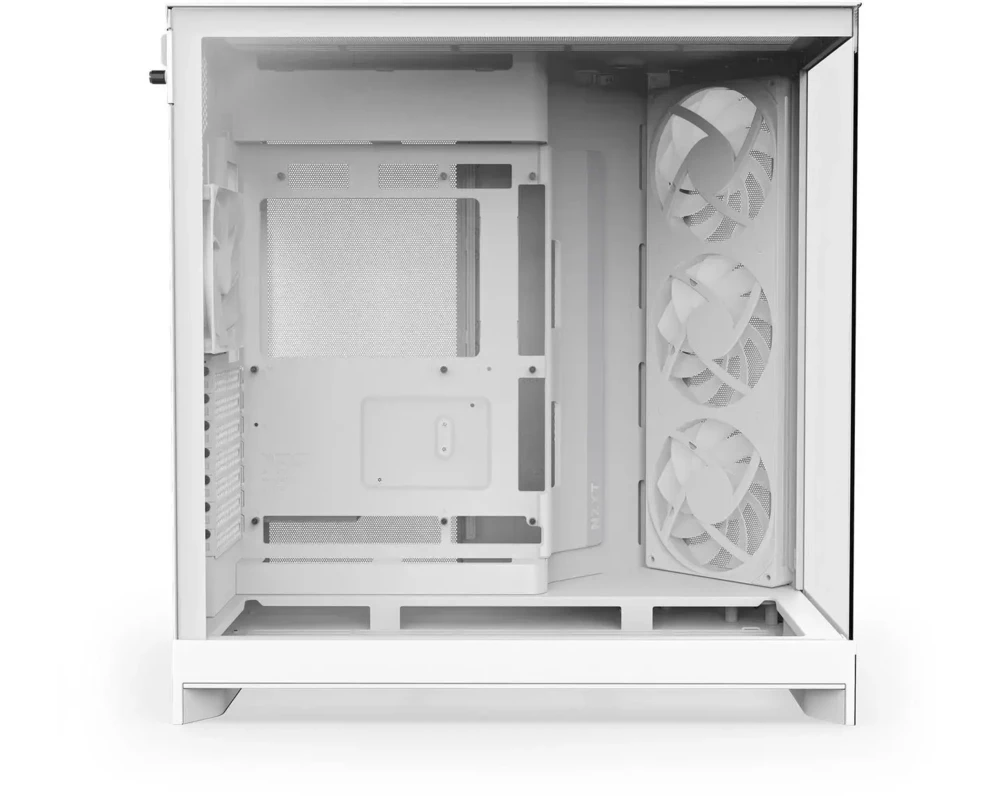 Кутия NZXT H9 Flow RGB Dual-Chamber - White 6