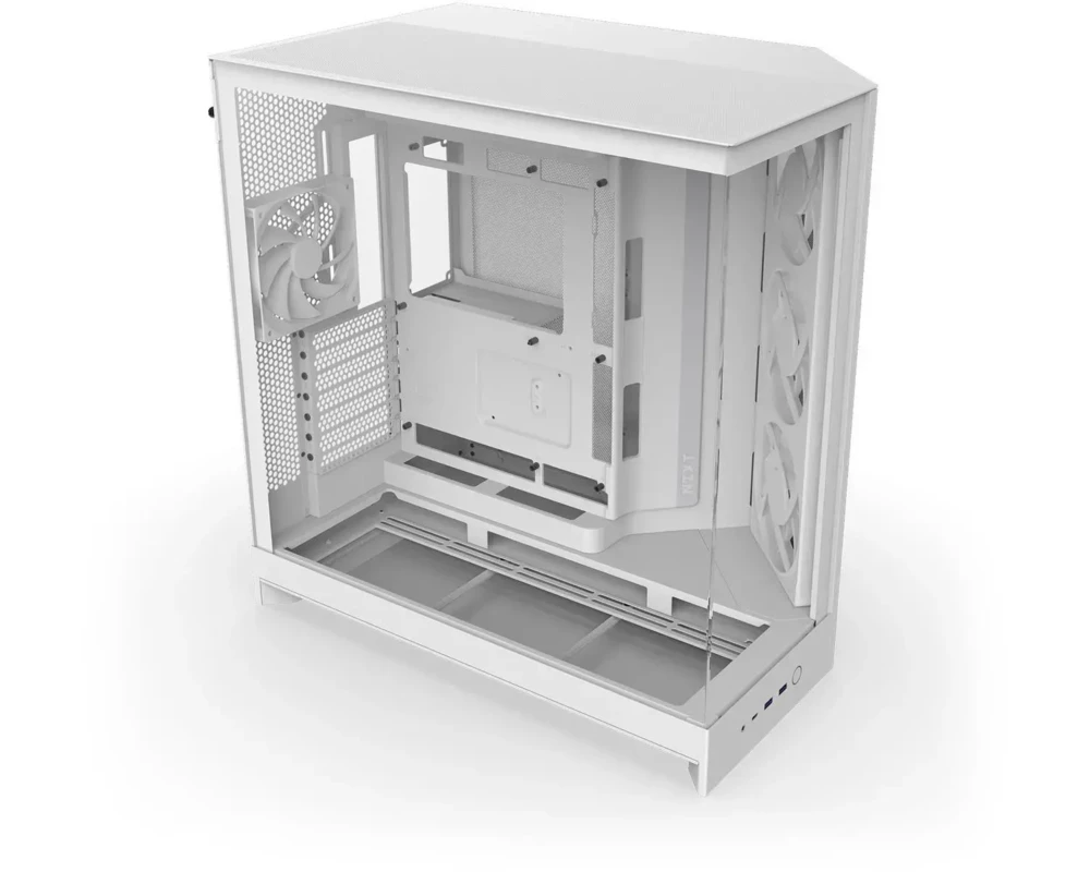 Кутия NZXT H9 Flow RGB Dual-Chamber - White 5