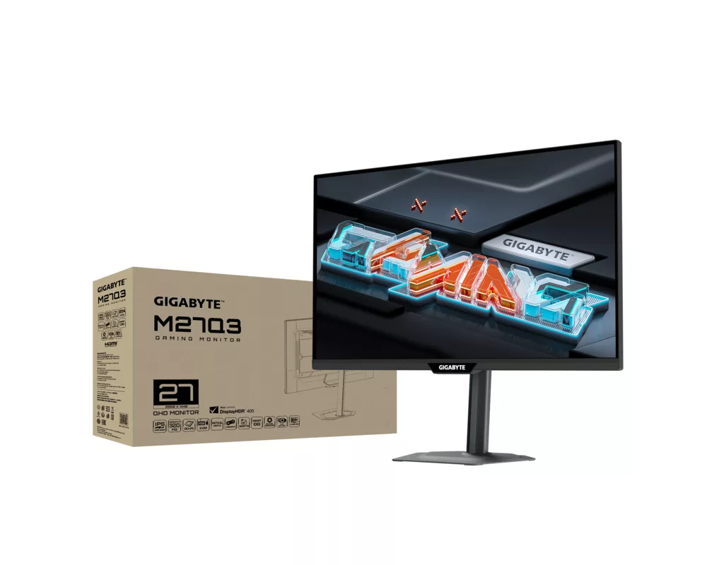 Монитор GIGABYTE M27Q3 - 27" SS IPS, QHD(2560 x 1440), 320Hz, 1ms, G-Sync Compatible 7