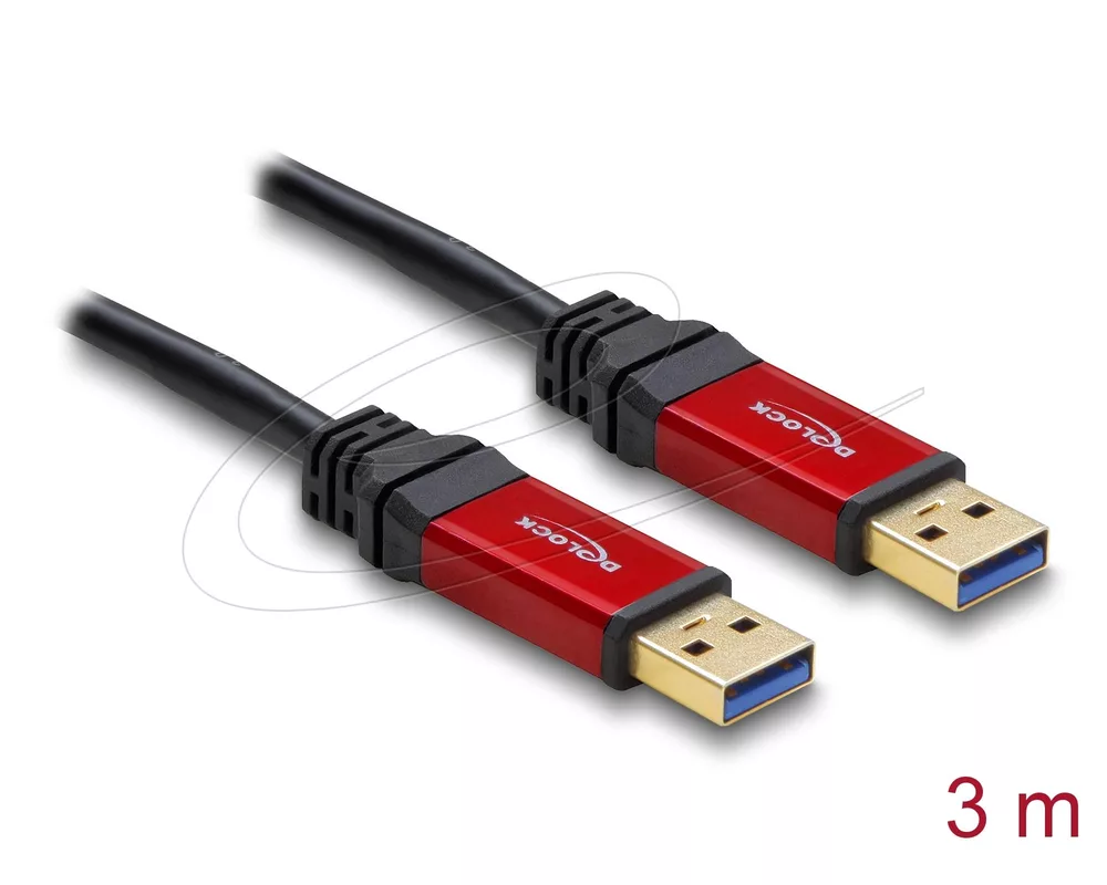 Кабел Delock Cable USB 3.2 Type-A male > USB 3.0 Type-A male 3 m metal 2