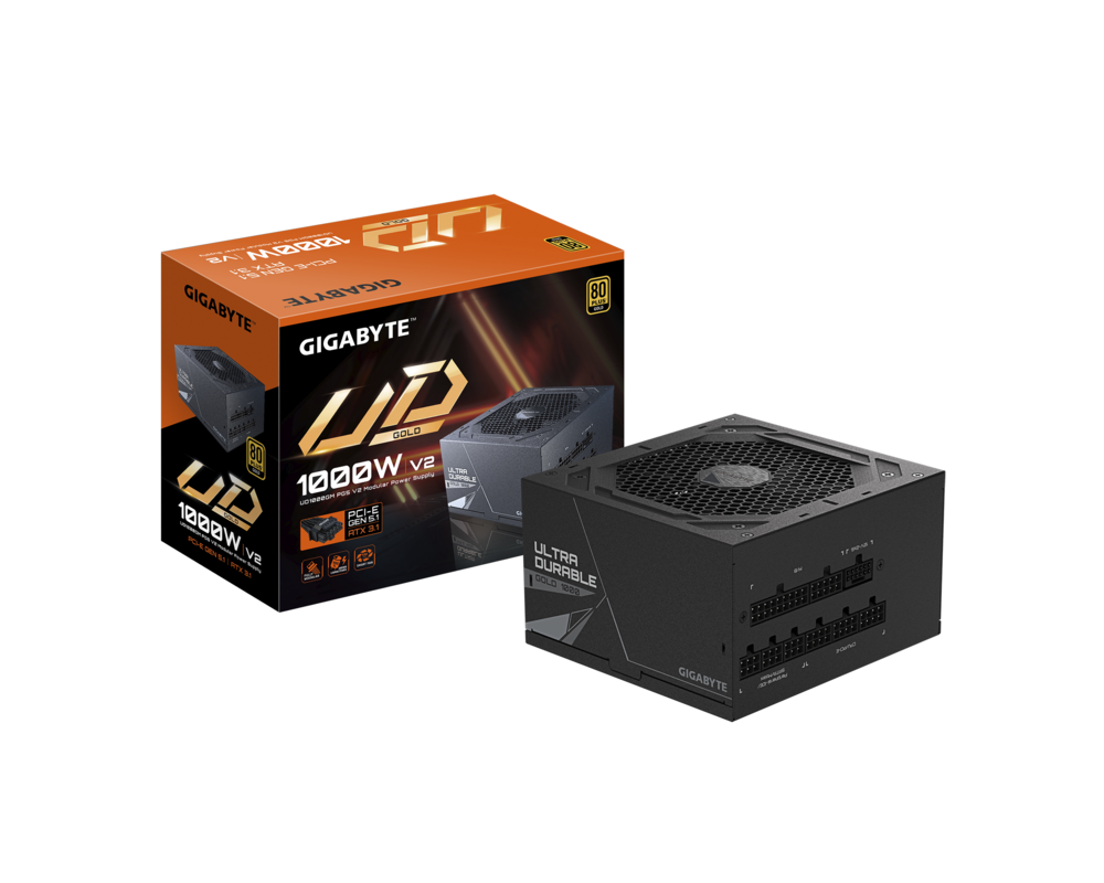 Захранване Gigabyte UD1000GM PG5 V2 - 1000W 80+ Gold PCIe 5.1 Ready 7