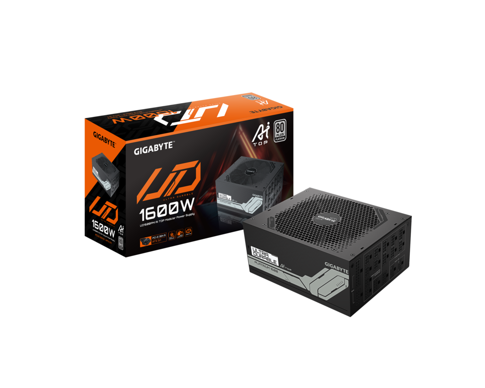 Захранване Gigabyte UD1600PM PG5 AI TOP - 1600W 80+ Platinum PCIe 5.1 Ready 7