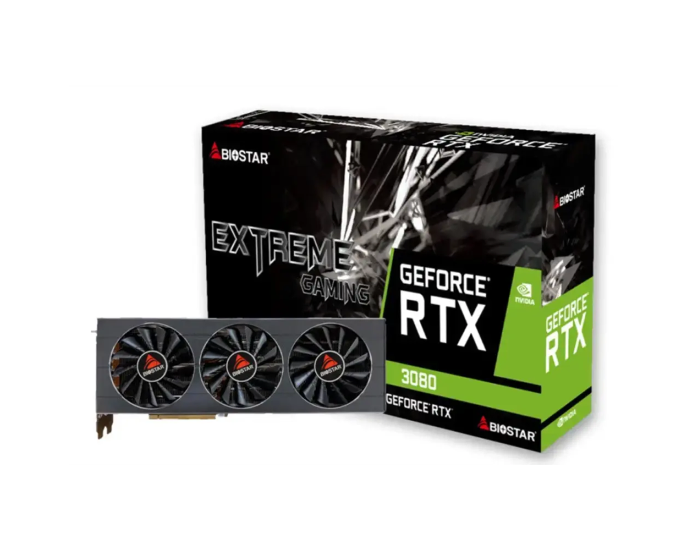 Видеокарта BIOSTAR GeForce RTX 3080 10GB GDDR6 2