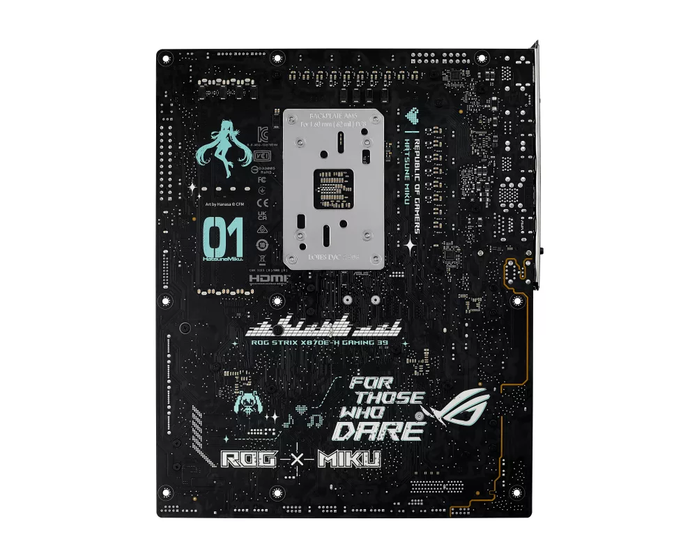 Дънна платка ASUS ROG STRIX X870E-H GAMING Hatsune Miku Edition WIFI 7 AM5 DDR5 6