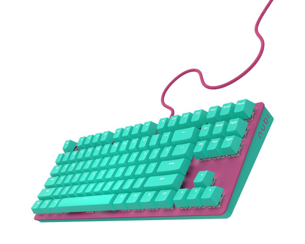 Клавиатура Геймърскa механична клавиатура Nubi NK87 ICE TKL - G3MS Sapphire V2 Switches, ABS 2