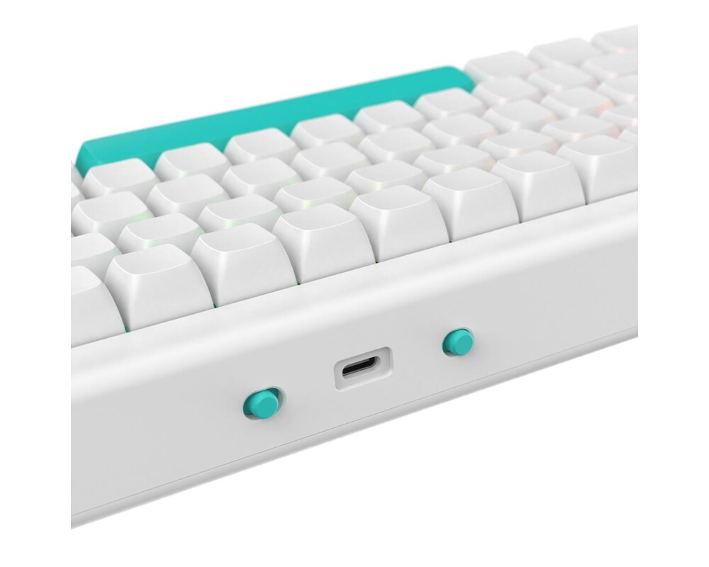 Клавиатура Геймърскa безжична клавиатура Nubi NK68 PRO - White 4