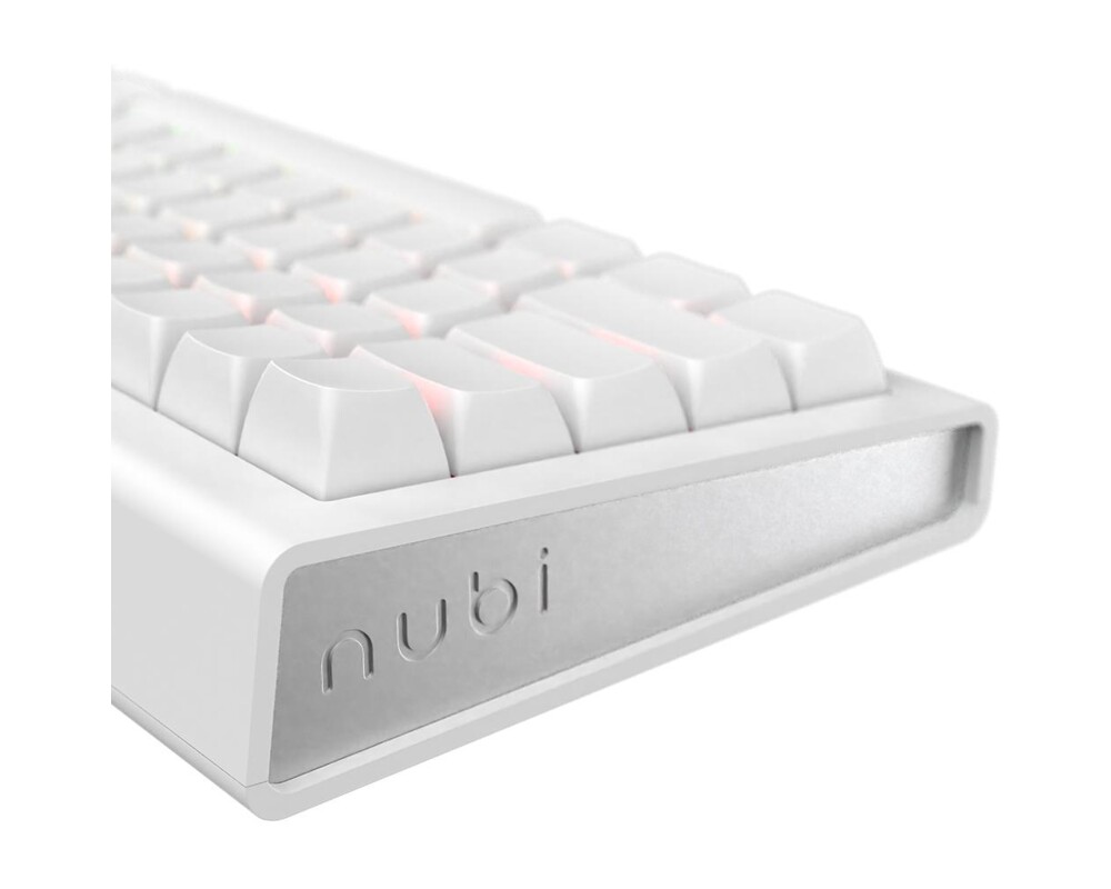 Клавиатура Геймърскa безжична клавиатура Nubi NK68HE White - Hall Effect 5