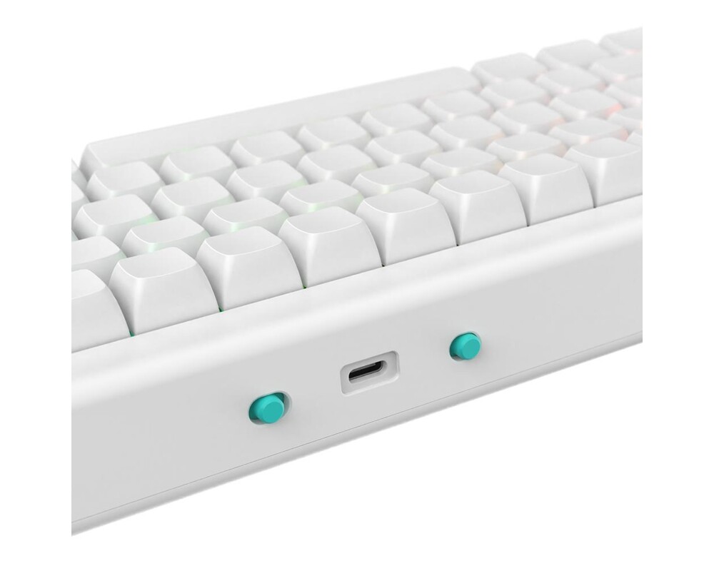 Клавиатура Геймърскa безжична клавиатура Nubi NK68HE White - Hall Effect 4