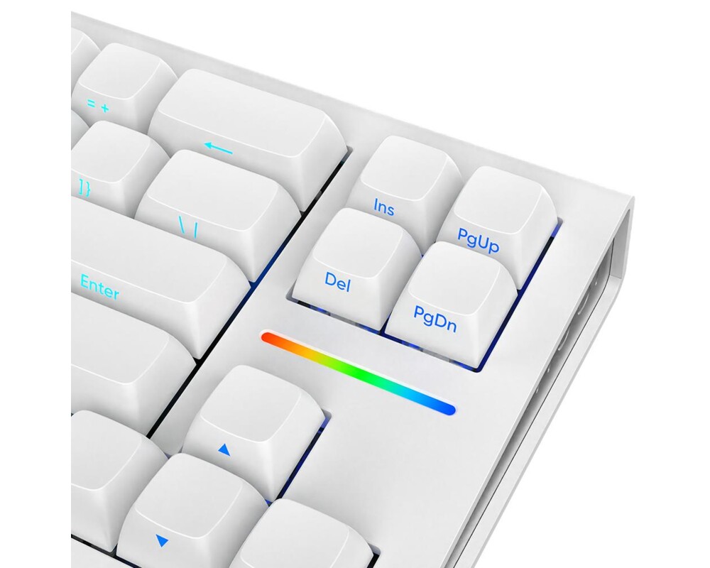 Клавиатура Геймърскa безжична клавиатура Nubi NK68HE White - Hall Effect 3