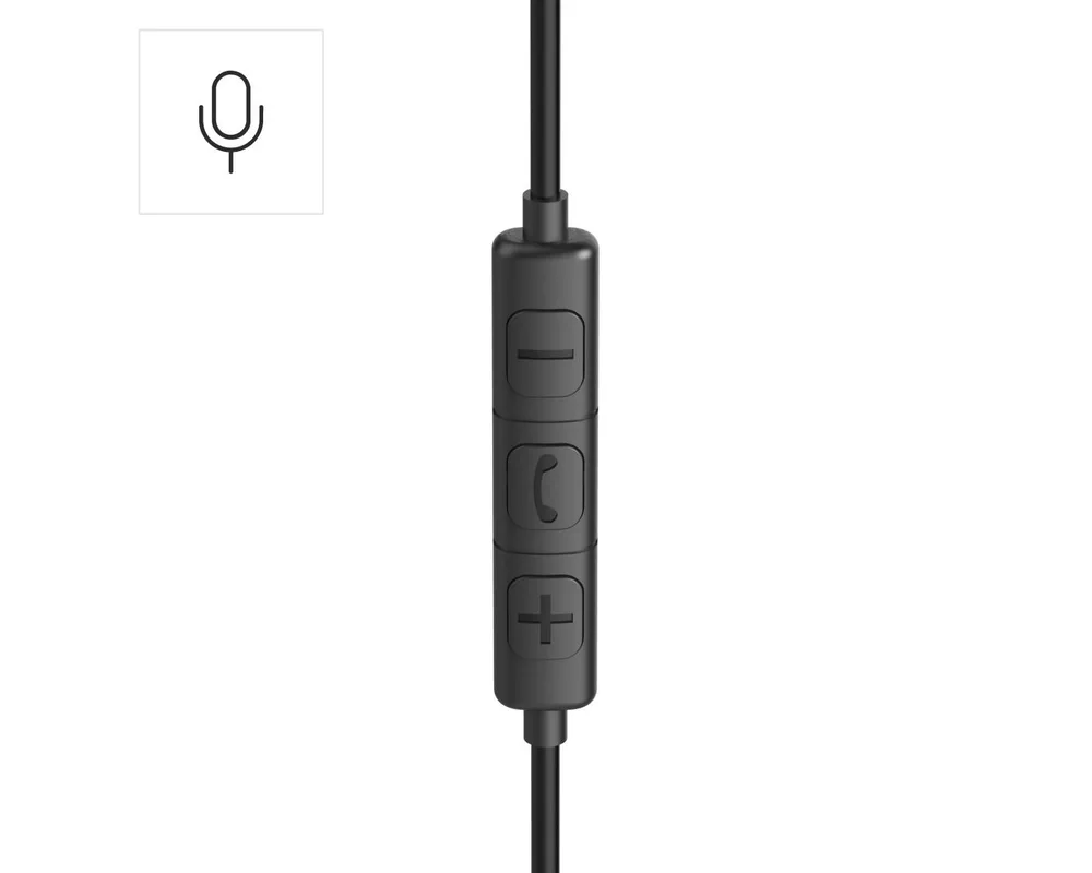 Слушалки HAMA Слушалки с микрофон "Fun C", USB-C, водач за кабел от едната страна, черни 10