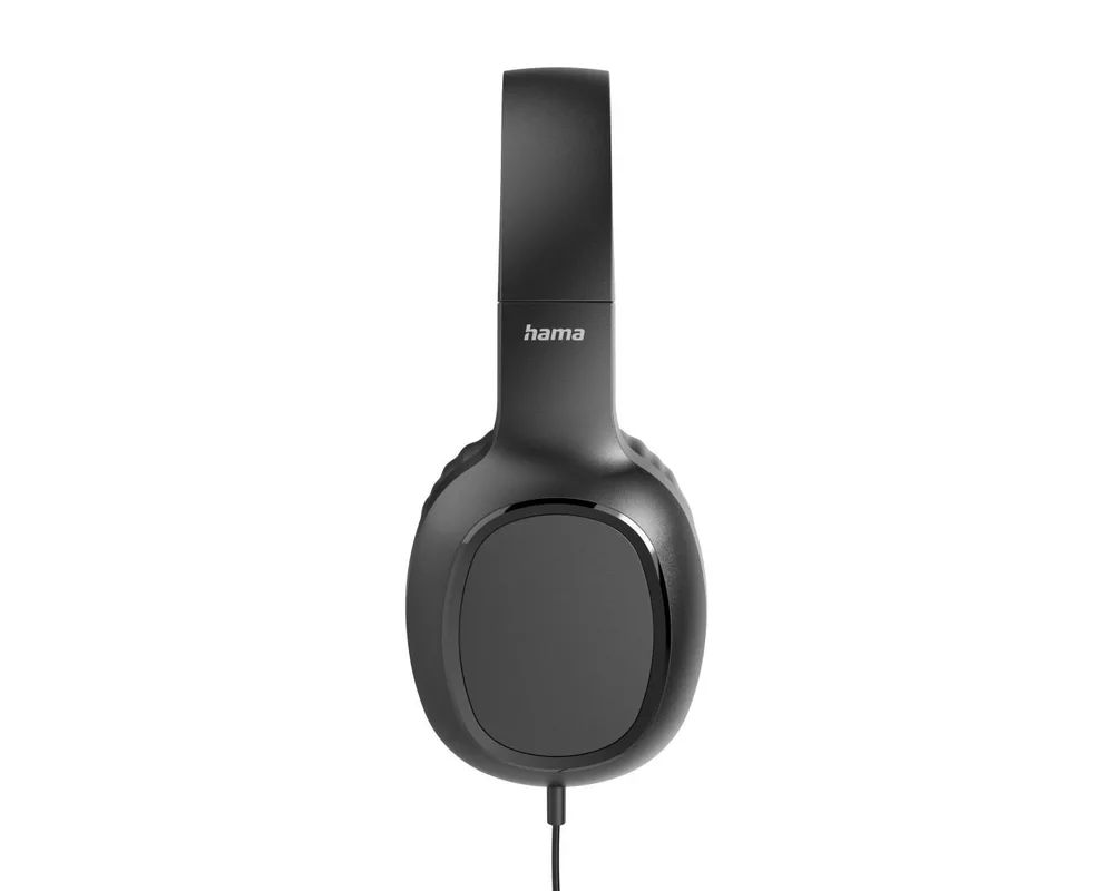Слушалки HAMA Слушалки с микрофон "Fun C", USB-C, водач за кабел от едната страна, черни 3