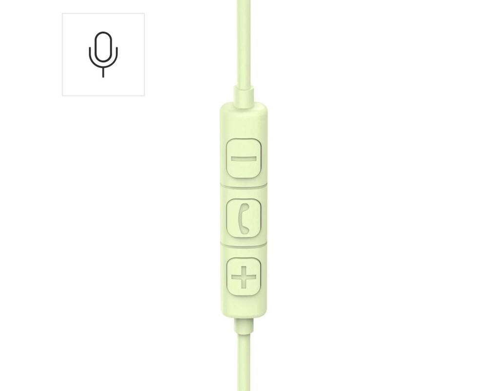Слушалки HAMA Слушалки с микрофон "Fun C", USB-C, водач за кабел от едната страна, зелени 10