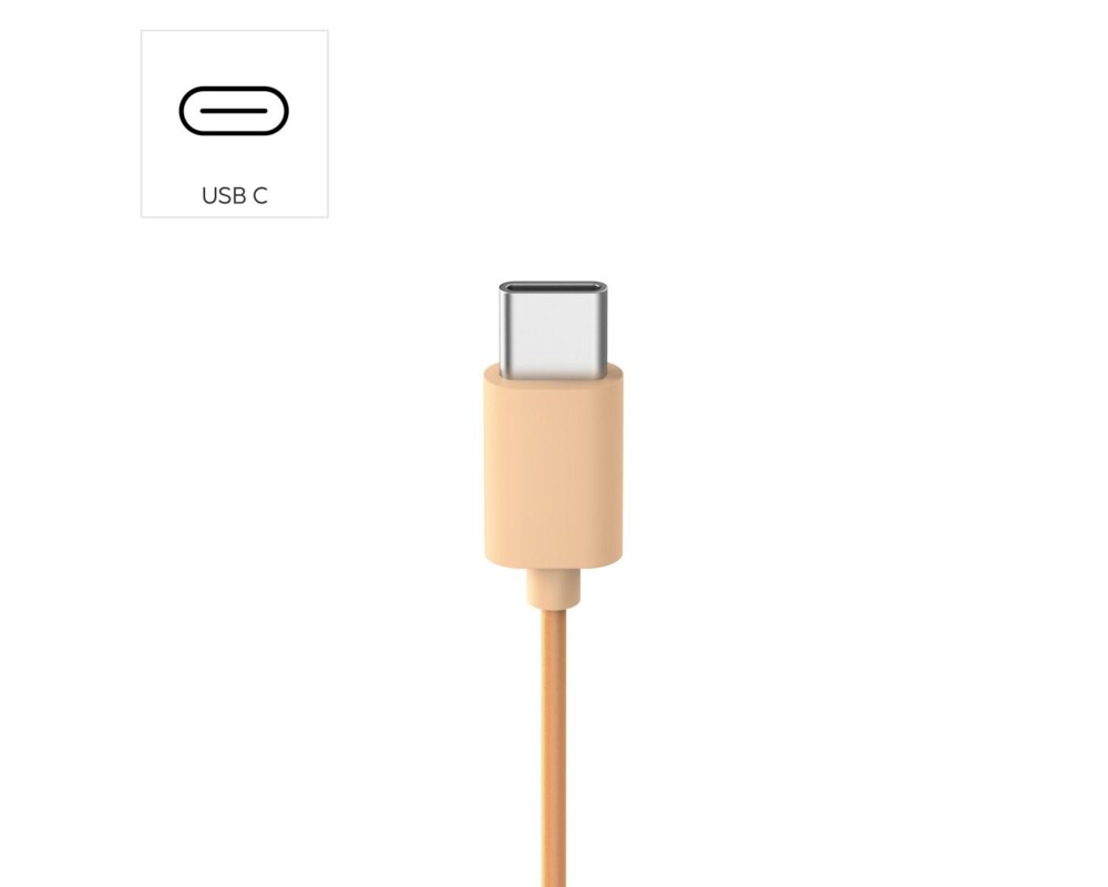 Слушалки HAMA Слушалки с микрофон "Fun C", USB-C, водач за кабел от едната страна, Оранжев 9