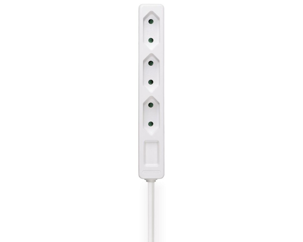 Разклонител HAMA Разклонител, 3-гнезда, 2,5 м, бял 2