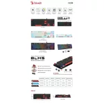 Клавиатура Геймърска механична клавиатура A4tech Bloody S520N Fire Black - BLMS Red Plus Switch 3