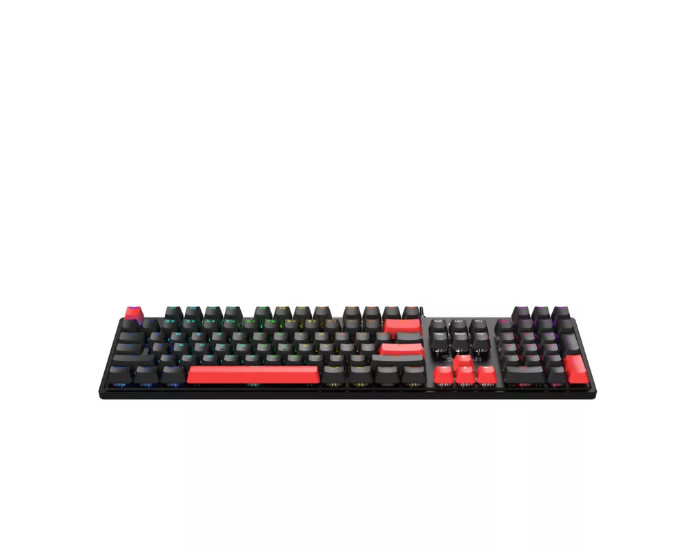 Клавиатура Геймърска механична клавиатура A4tech Bloody S520N Fire Black - BLMS Red Plus Switch 2