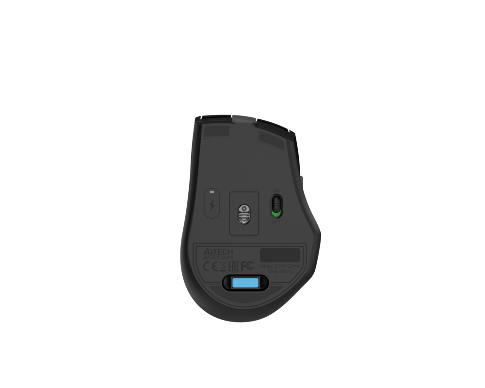 Мишка Безжична безшумна мишка A4tech FG35CS Plus White Fstyler, 2.4Ghz ,сива, USB-C 2