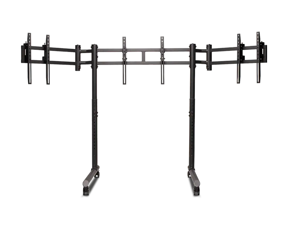 Стойка Мобилна стойка за три монитора Next Level Racing Round Tube 2