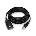 <span>Адаптери</span> ACT USB 3.2 Gen 1 Удължителен активен кабел USB-A-USB-A, 5м/ вкл. до 4хAC6005USB/ <span class='catalog-num-in-name'>EWENT-ACT-CAB-AC6105</span> - 