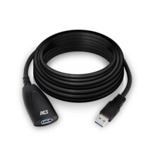  ACT USB 3.2 Gen 1 Удължителен активен кабел USB-A-USB-A, 5м/ вкл. до 4хAC6005USB/ 881287 EWENT-ACT-CAB-AC6105 на топ цена - PIC.bg