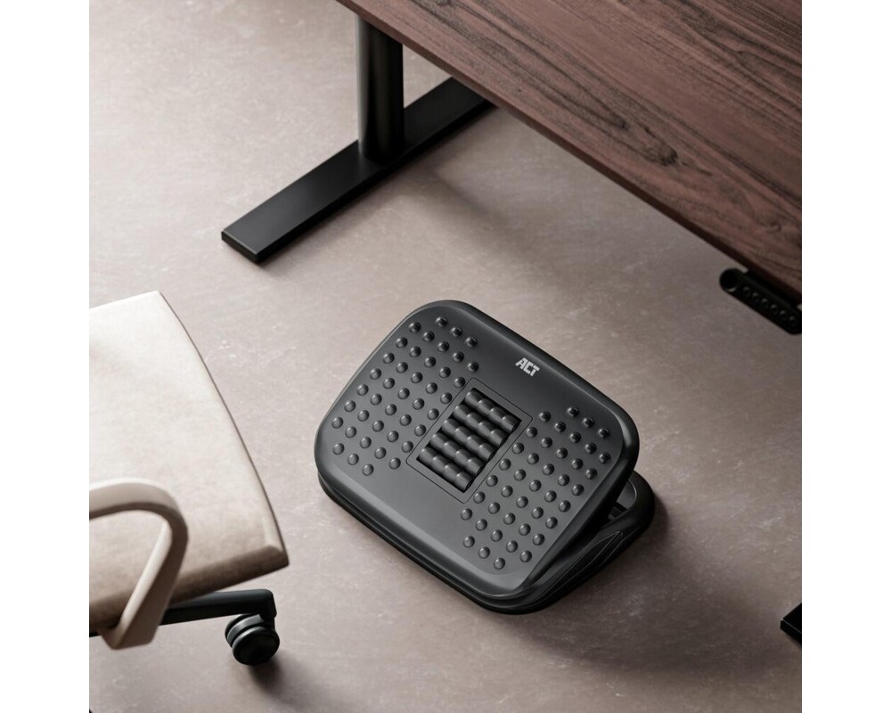 Охлаждаща подложка ACT Ергономична регулируема поставка за крака с масажни ролки 6