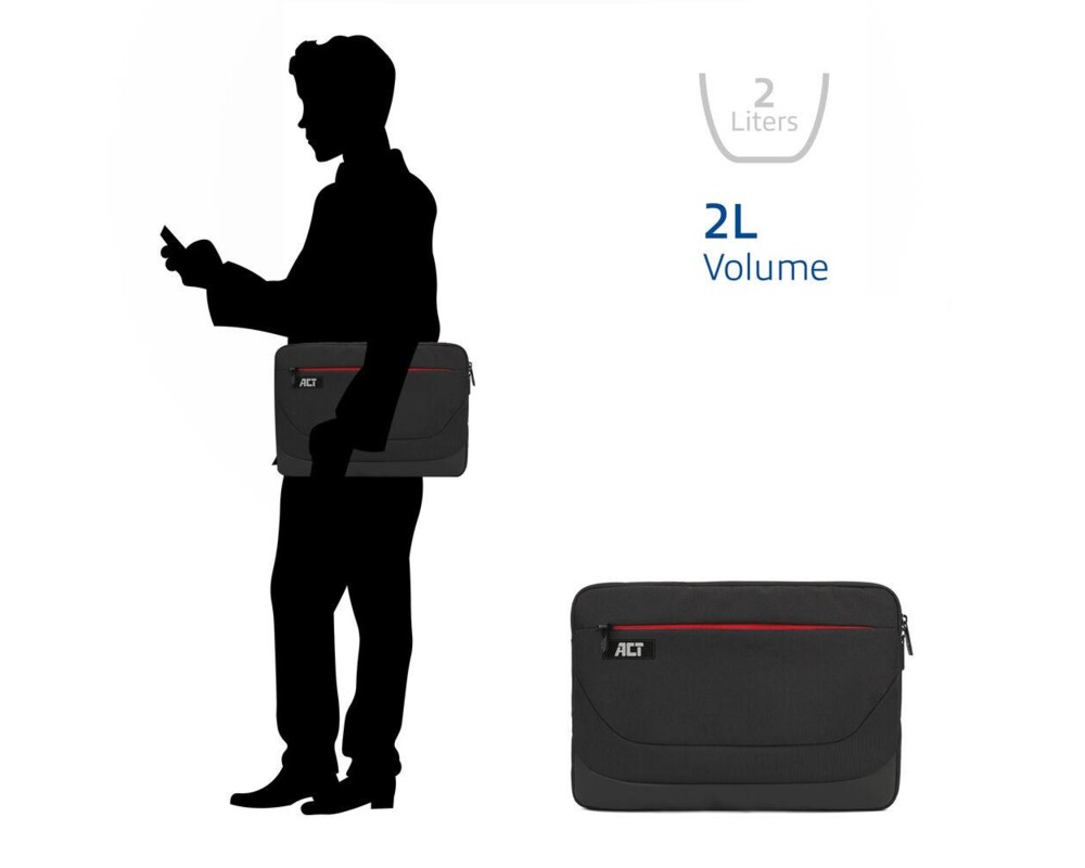 Чанта ACT Suburb калъф за 14.1" лаптоп от рециклирани пластмасови бутилки 6