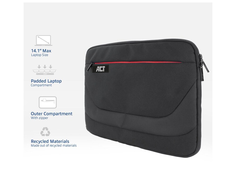 Чанта ACT Suburb калъф за 14.1" лаптоп от рециклирани пластмасови бутилки 2