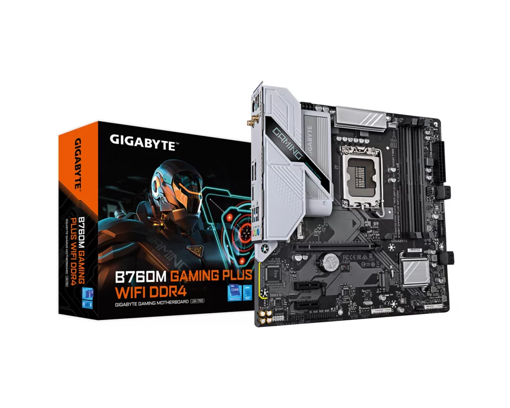 Дънна платка GIGABYTE B760M GAMING PLUS WIFI DDR4 4