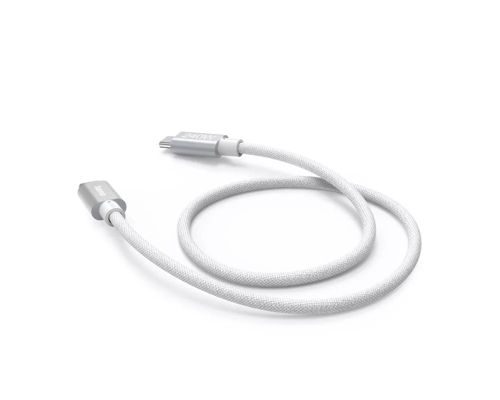 Кабел HAMA Кабел за зареждане, USB-C - USB-C, 240 W, USB 3.2 Gen1, 5Gbit/s 3