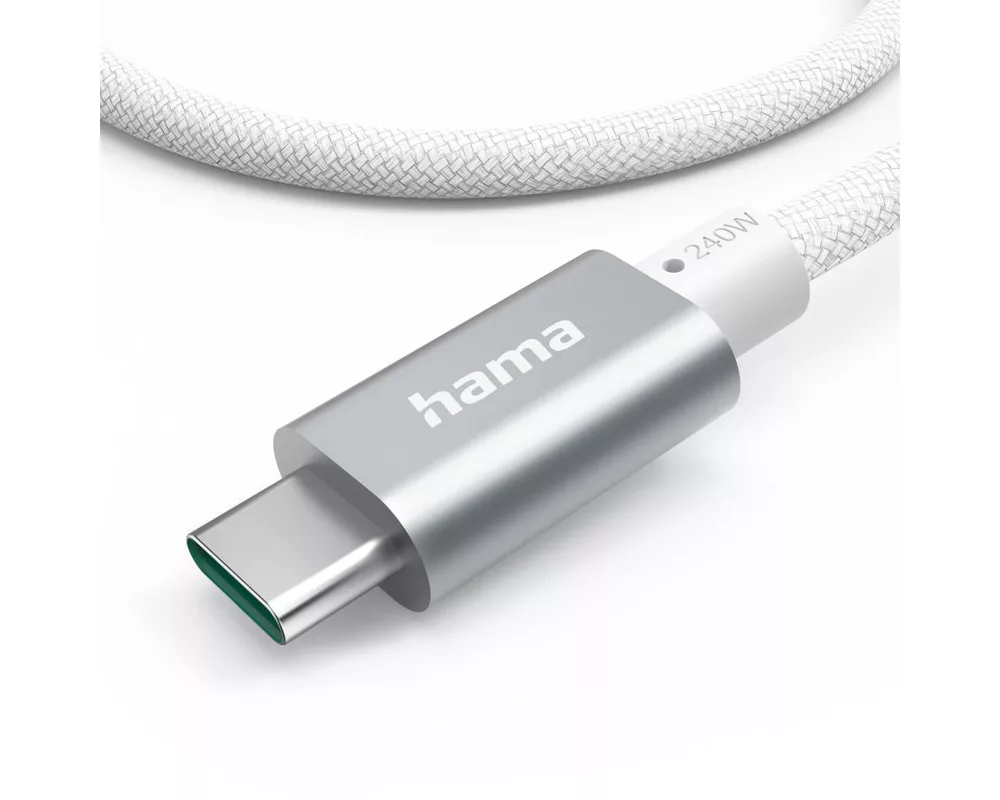 Кабел HAMA Кабел за зареждане, USB-C - USB-C, 240 W, USB 3.2 Gen1, 5Gbit/s 4
